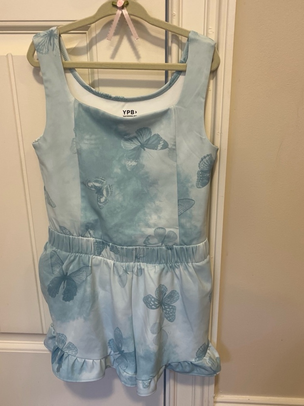 abercrombie kids Light Blue Butterfly Romper